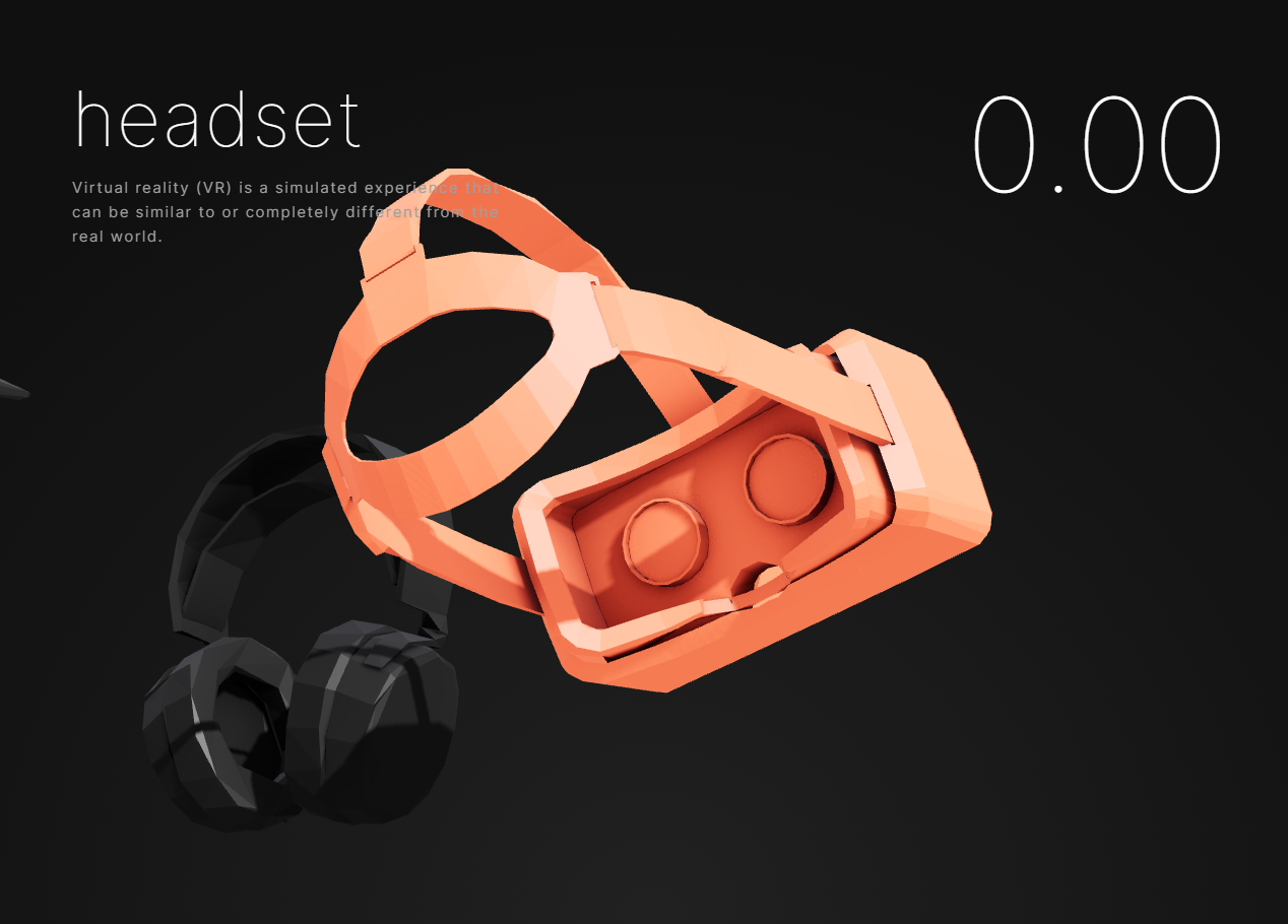 3D animated website